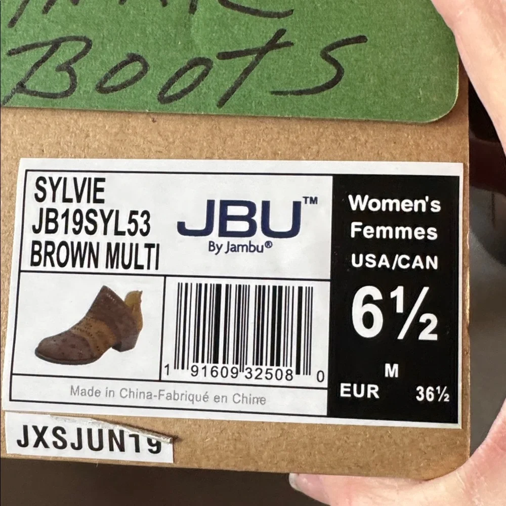 New Never Worn Jambu Dark Brown Cutout Ankle Booties - Picture 7 of 8